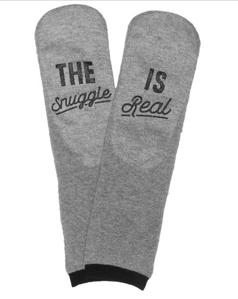 NEW CHARTER CLUB LUXURY women's the snuggle is real grippy socks in gray